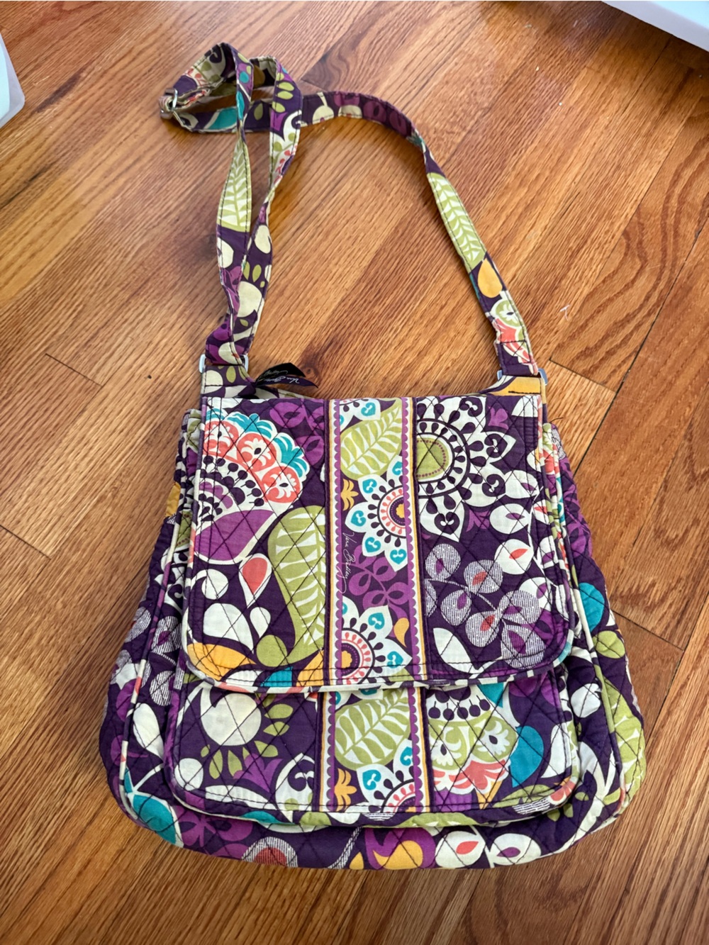 Vera Bradley Crossbody Bag Purse Retired Plum Crazy